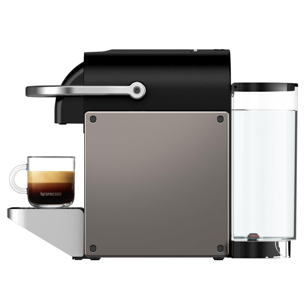 Machine à Café Expresso Pixie Titane 19 Bars - Compacte, Rapide et Économique + Kit de Bienvenue (YY5290FD)
