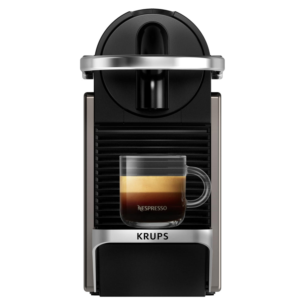 Machine à Café Expresso Pixie Titane 19 Bars - Compacte, Rapide et Économique + Kit de Bienvenue (YY5290FD)