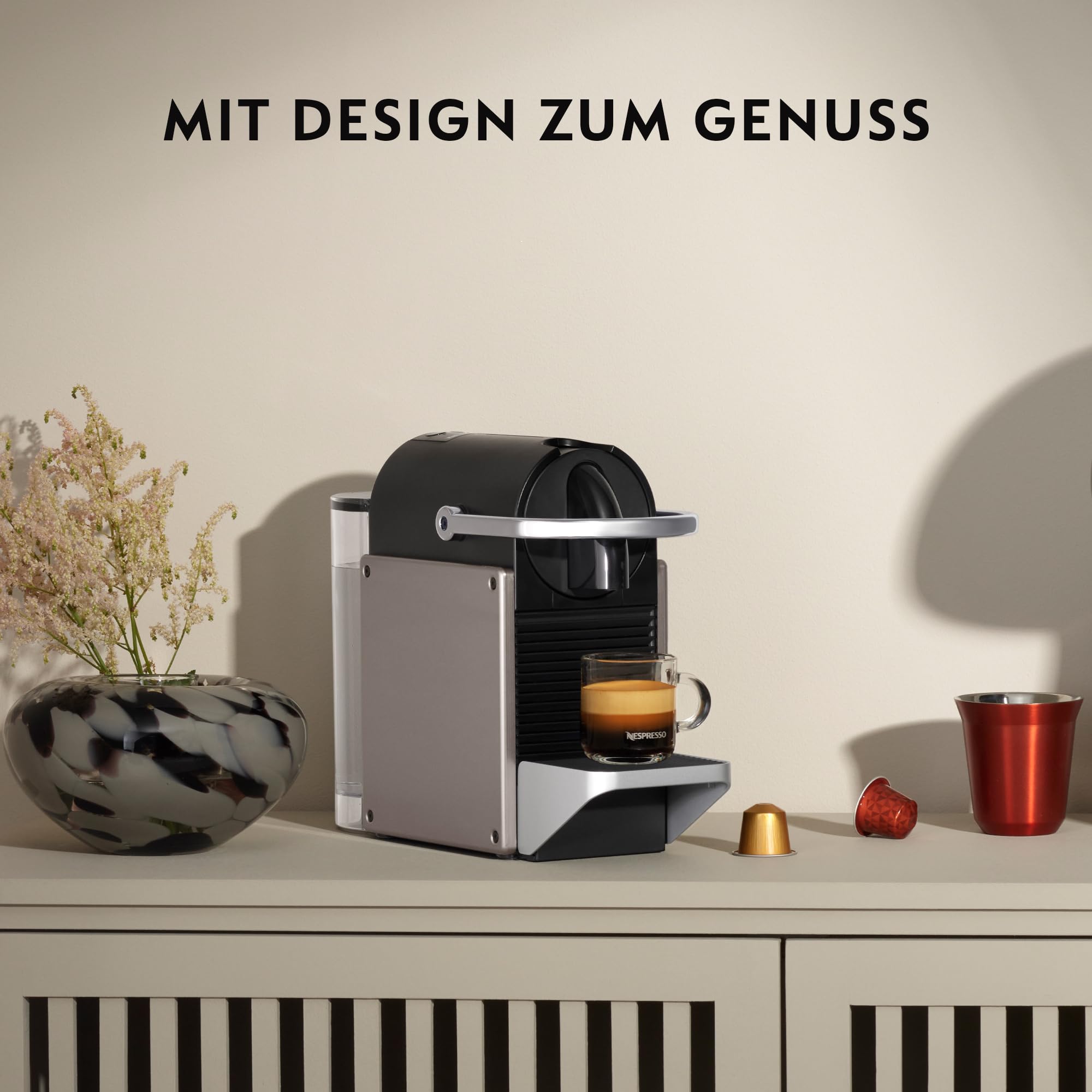 Machine à Expresso Pixie Titan 1260W - Recettes Programmables, 2 Longueurs, Arrêt Automatique (XN306TK)