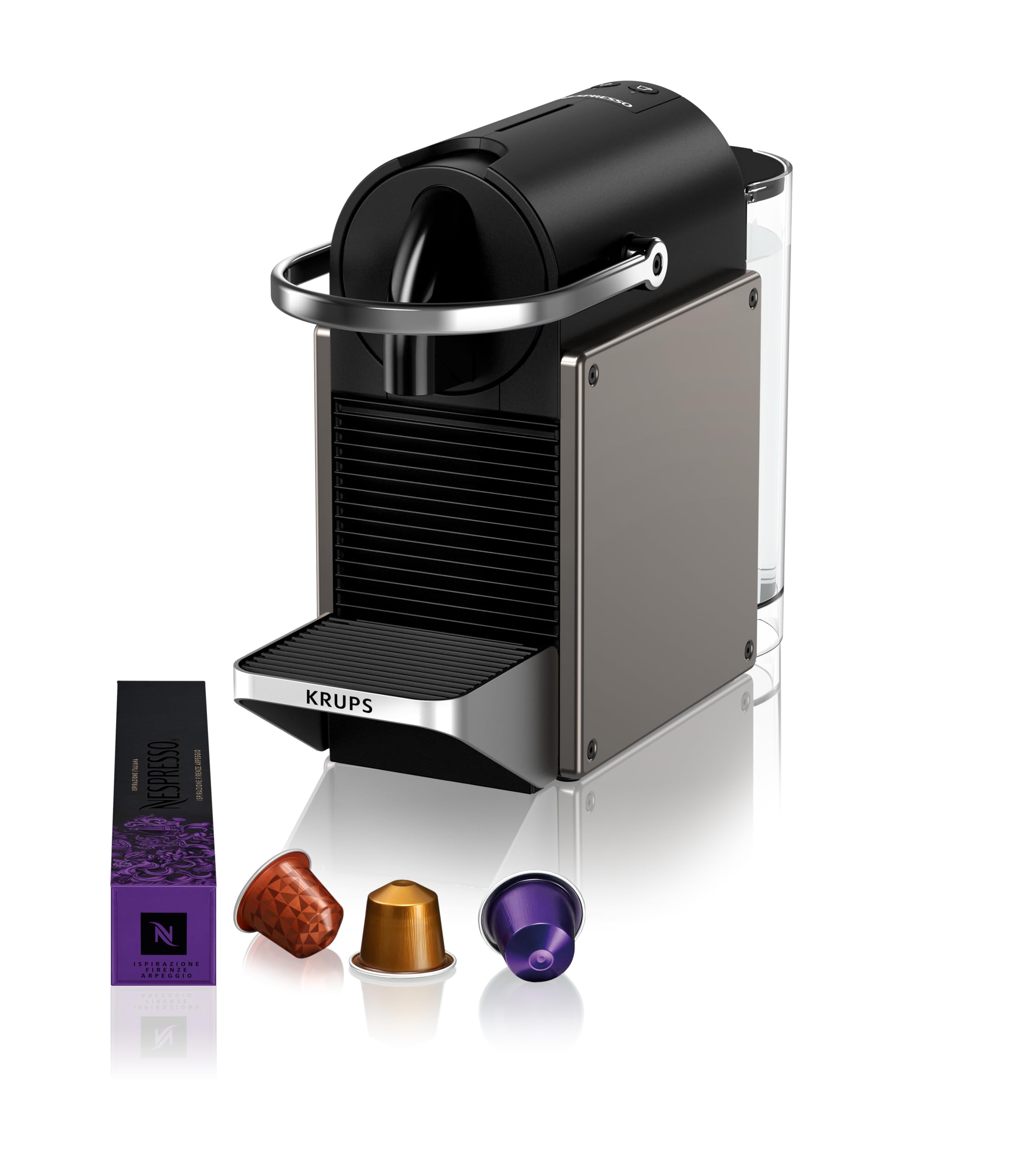 Machine à Expresso Pixie Titan 1260W - Recettes Programmables, 2 Longueurs, Arrêt Automatique (XN306TK)